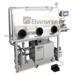 Single-sided glove box, VBOX PRO 1500 series with three glove ports