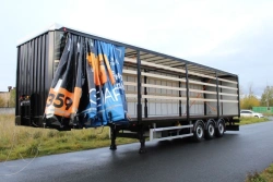 Three-axle tilt platform semitrailer (designed for transporting dangerous goods), modification FSA-453TA