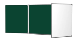 BOARDSYS 3-piece magnetic combination whiteboard