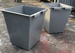 Metal container for solid municipal (household) waste
