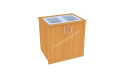 Kitchen table with sink