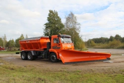 Combined road sweeping machine MKDU-1 on the base chassis KAMAZ 65115-RR