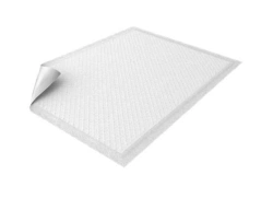 Disposable absorbent nappies with embossing for bedside care, size 60x90 cm (large)