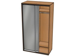 2-door wardrobe (mirror)/ NUM06