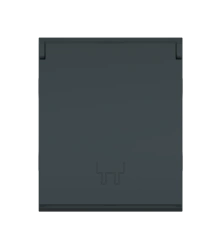CADUCEUS ALING MODE Flush-mounted socket outlet with grounding without blinds with cover 16A, 250V~, 2M, anthracite, item no. 65