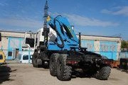 Tractor-tractor truck with CMU model IM produced by INMAN JSC, model 5408A1-10 on chassis KAMAZ-43118