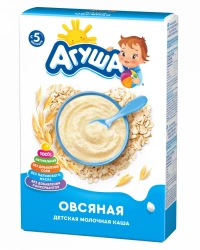 Dried milk porridge quick-soluble oatmeal, t.zn. "Agusha", 200 g