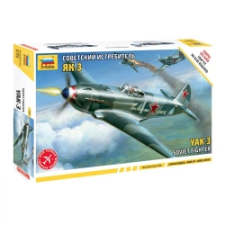 Assembled model "Soviet Yak-3 fighter plane"