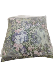 Cushions with tops made of cotton, mixed, synthetic fabrics filled with down and feather.
