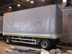 Two-axle AP-24PR tent van trailer