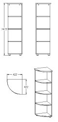 Shelving unit (series 451.147)