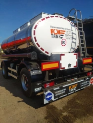 FOX TANK tank trailer PC 966635 configuration 08 for foodstuffs - Imported BPW/SAF axles - CORDIANT 385/65R22,5 AO tyres