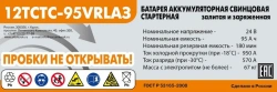 Battery 12TSTS - 95VRLA (VRLAZ)