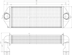 Charge air cooler RSM142G. 1317. 200
