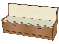 Sofa ''Malvina'' No.5 with drawers (semi-soft) H300/ NM13