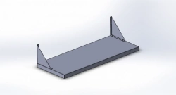 Wooden wall shelf