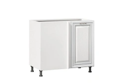 Type 4 LD.270090.000 Kitchen cabinet 1000 corner (without handle) (White )