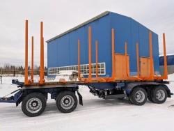 Four-axle trailer (without steering) 94564 using axles manufactured by LLC "BPV-OST": wheel axles with brakes