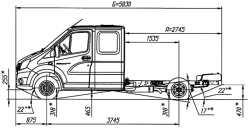 Chassis Gazelle NEXT, Modification A22R32, Diesel engine G31 , N1