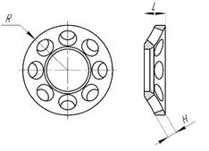Plate for wrist joint ( D 14...20mm; d 5...8mm )