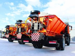 Truck sand spreader APR 7.0 (53605) model ST. 011 on the basis of KAMAZ 53605-A5 chassis