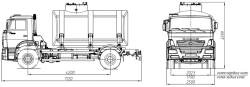 Tank truck for transportation of food liquids (technical water) ??? 4680D3-20 on KAMAZ 53605-A5 chassis