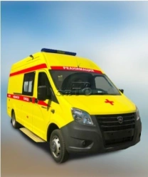 Class C ambulance of modification 222077 on the basis of chassis GAZelle NEXT mod. A69R33 with petrol engine,