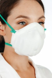 Filtering half-mask for protection against aerosols (respirator) "SPIRO-3021" FFP2 NR D