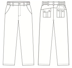 Trousers for officers of internal affairs bodies of the Russian Federation participating in peacekeeping missions