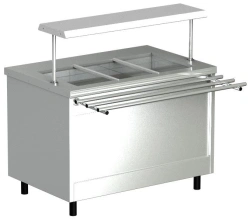 Marmite of 2 dishes MT2-1(2) wet heating (without gastronorms) 1200 x 800(1130) x 870(1240)mm