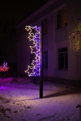 LED console (LED panel) "Starry sky" - decorative street lamp on brackets (modifications 220V, 24)
