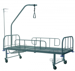 Functional bed for medical institutions according to TU 9452-001-81150649-2011 two-section KMMR (BY-102) with accessories