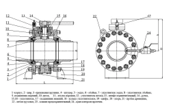 Weld-on ball valve under actuator KSHZ DN 50-800 PN 1,0-16,0 MPa