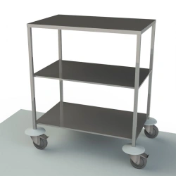 Tool tables on metal frame with two stainless steel shelves, mobile Sip2-01-"MEDMEL", item 9