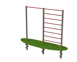 Stationary outdoor fitness equipment SV-039 Trestle bar+Backboard