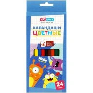 Coloured pencils ArtSpace "Monsters", 24 colours. , hexagonal. , sharpened. , cardboard. pack. , europodweight