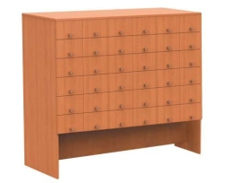 Catalogue cupboard with 36 drawers
