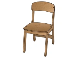 Chair ''Classic'' H=340 (paint)/ STD14