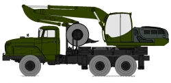 Single-bucket excavator E190A with boom 4800 mm, handle 2380 mm, bucket 0,8 m.cu.