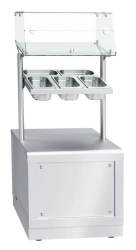 Counter for cutlery and trays with breadbox PSPX-70X