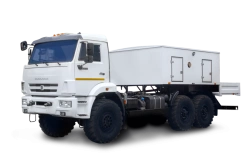 Universal (unified) engine heater UMP-400 Black sun 80-TV on chassis KAMAZ 43118