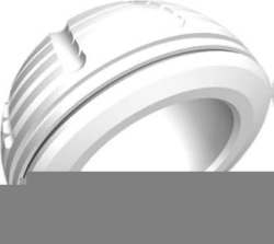 STM cemented acetabular component, Snap-Fit, diameter 28 mm, size 52