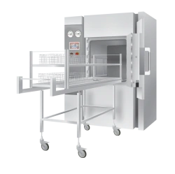 Rectangular steam steriliser with automatic control GP-400-2-"TZMOI" (complete with trolley with loading ends).