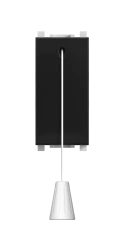 CADUCEUS ALING Experience Flush-mount switch with cord, 16AX, 250V~, 1M, black (soft touch), art. 72117.?1