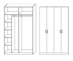 Clothes wardrobe for trade enterprises