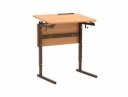 Pupils' desks adjustable single-seat desks with adjustable table top angle type II adjustable numbers 3-7, 3-5, 5-7 models SU-R2