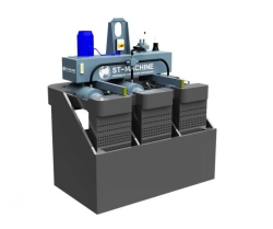 Hydraulic strain relief machine