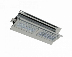 Stationary LED luminaires, trade mark "OPTOLUX", series Emerald Prom