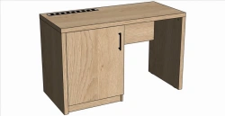 ?04L, ?04R Desk table with drawer for refrigerator, left, right. "Rona", 1200x750x550, left, right