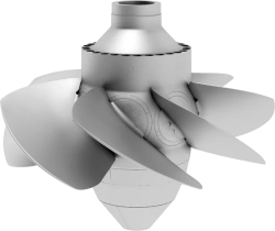 Rotary vane hydraulic turbine